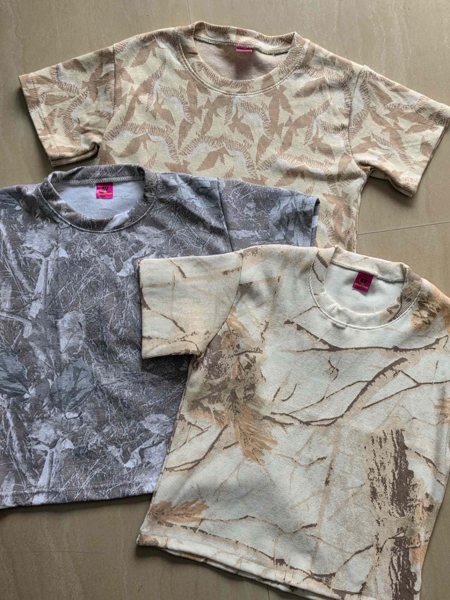 Women's Printed Crop T-Shirt Combo Pack of 3